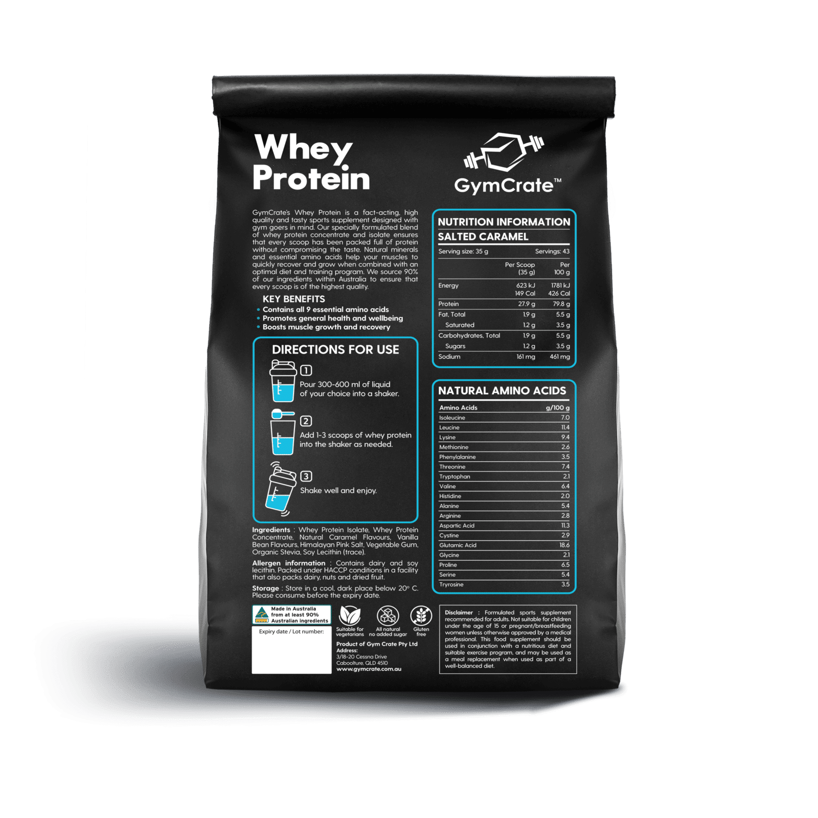 1.5kg Lean Whey Protein image 6